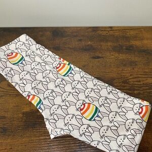 Hanna Andersson Pajama‎ Bottom size 12 White Easter bunny Egg Spring Long Pants
